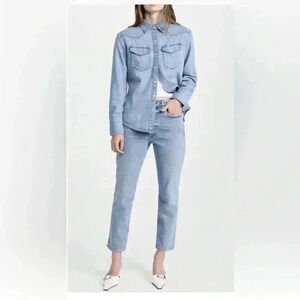 NEW Citizens Of Humanity Charlotte Crop High Rise Straight Jeans Dalia Size 27